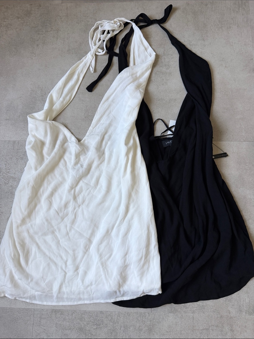Indah Black Halter Cowl Mini Dress - Picture 5 of 6